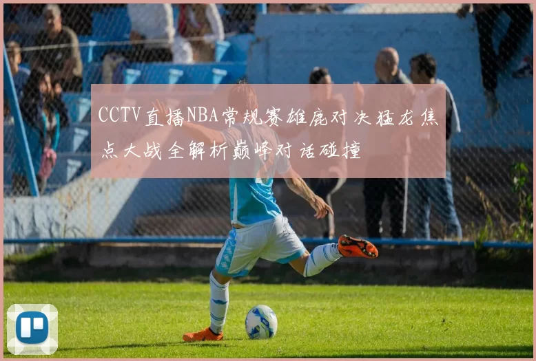 CCTV直播NBA常规赛雄鹿对决猛龙焦点大战全解析巅峰对话碰撞